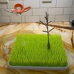 Boon grass drying rack with accessories